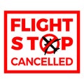 Flight Cancelled Airplane Covid-19 Coronavirus