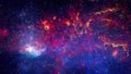 Flight Into Colorful Gas Nebula