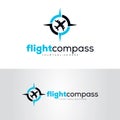 Flight Compass Logo Design Template