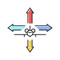 flight control aeronautical engineer color icon vector illustration