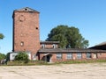 Flight control point at the old German airfield Noitif. Baltiysk, Kaliningrad region Royalty Free Stock Photo