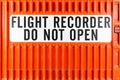 Flight data recorder Royalty Free Stock Photo