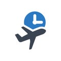 Flight delay icon