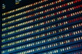 Flight Departure And Arrivals Of Planes Information Board In Airport Royalty Free Stock Photo