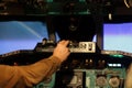 Flight engineer switches on toggle