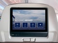 In-Flight Entertainment Screen, Inflight Screen, Seatback Screen in Airplane