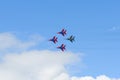 Flight group Swifts fly MIG-29 aircraft. Cheboksary. Russia