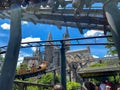 The flight of the Hippogriff ride at Wizarding World of Harry Potter at Universal Studios Royalty Free Stock Photo