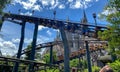 The flight of the Hippogriff ride at Wizarding World of Harry Potter at Universal Studios Royalty Free Stock Photo