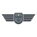 Flight 1989 icon logo, flat style