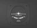 Flight instrument turn coordinator Royalty Free Stock Photo