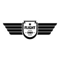 Flight 1989 logo, simple style