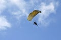 Flight of a motor paraplan