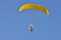 Flight of a motor paraplan