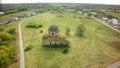 Flight Over Abandoned Orthodox Church aerial