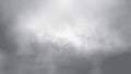 Flight over fog smoke clouds animation, seamless loop ready animation