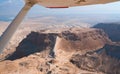 Flight over Masada Royalty Free Stock Photo