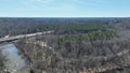 Flight over the Neuse river.
