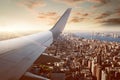 Flight over New York City