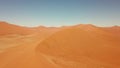 Flight over sand dunes in Soussuvlei, Namibia