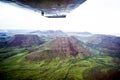 Flight over table mountains of Namibia Royalty Free Stock Photo