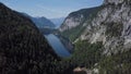 Aerial of Toplitzsee and Kammersee, Austria