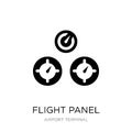 flight panel icon in trendy design style. flight panel icon isolated on white background. flight panel vector icon simple and