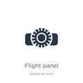 Flight panel icon vector. Trendy flat flight panel icon from airport terminal collection isolated on white background. Vector