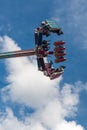 Flight of people upside down attraction