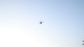 Flight Quadrocopters Over Corn Field