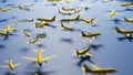 Airplanes on flight radar, concept digital design. Royalty Free Stock Photo