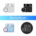 Flight scheduling icon