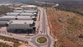 Industrial site in The city of Modiin Israel aerial view