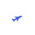 Flight, snowfall color icon. Element of Christmas and New Year illustration. Premium quality graphic design color icon. Signs and