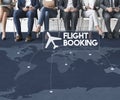 Flight Ticket Booking Destination Journey Concept Royalty Free Stock Photo