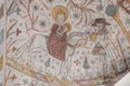 the Flight to Egypt is a biblical mural from the 15th century in Keldeby church