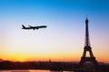 Flight to Paris, travel by airplane to France
