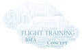 Flight Training word cloud.