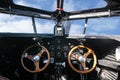 Flightdeck or cockpit of a 1929 Ford Trimotor Royalty Free Stock Photo