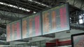 Flights Information Board in an Airport Terminal