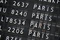 Flights information table Royalty Free Stock Photo