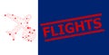 Flights Textured Seal and Airflight Price Polygonal Mesh