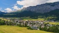 The alpine town of Flims in Switzerland