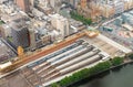 Flinders Station aerial view, Melbourne Royalty Free Stock Photo