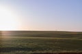 Flint Hills, Kansas landscape at sunrise Royalty Free Stock Photo