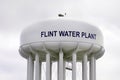 Flint, Michigan: Flint Water Plant Tower Royalty Free Stock Photo