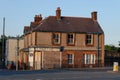 Boarded up corner shop Royalty Free Stock Photo