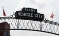 Flint Vehicle City sign Royalty Free Stock Photo