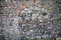 Flint wall from Norfolk, England. Royalty Free Stock Photo