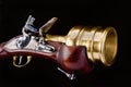 Flintlock Hand Mortar / Grenade Launcher Royalty Free Stock Photo